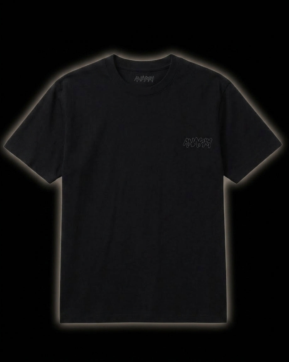 ANARXY TEE' V2 DARK GREY LOGO